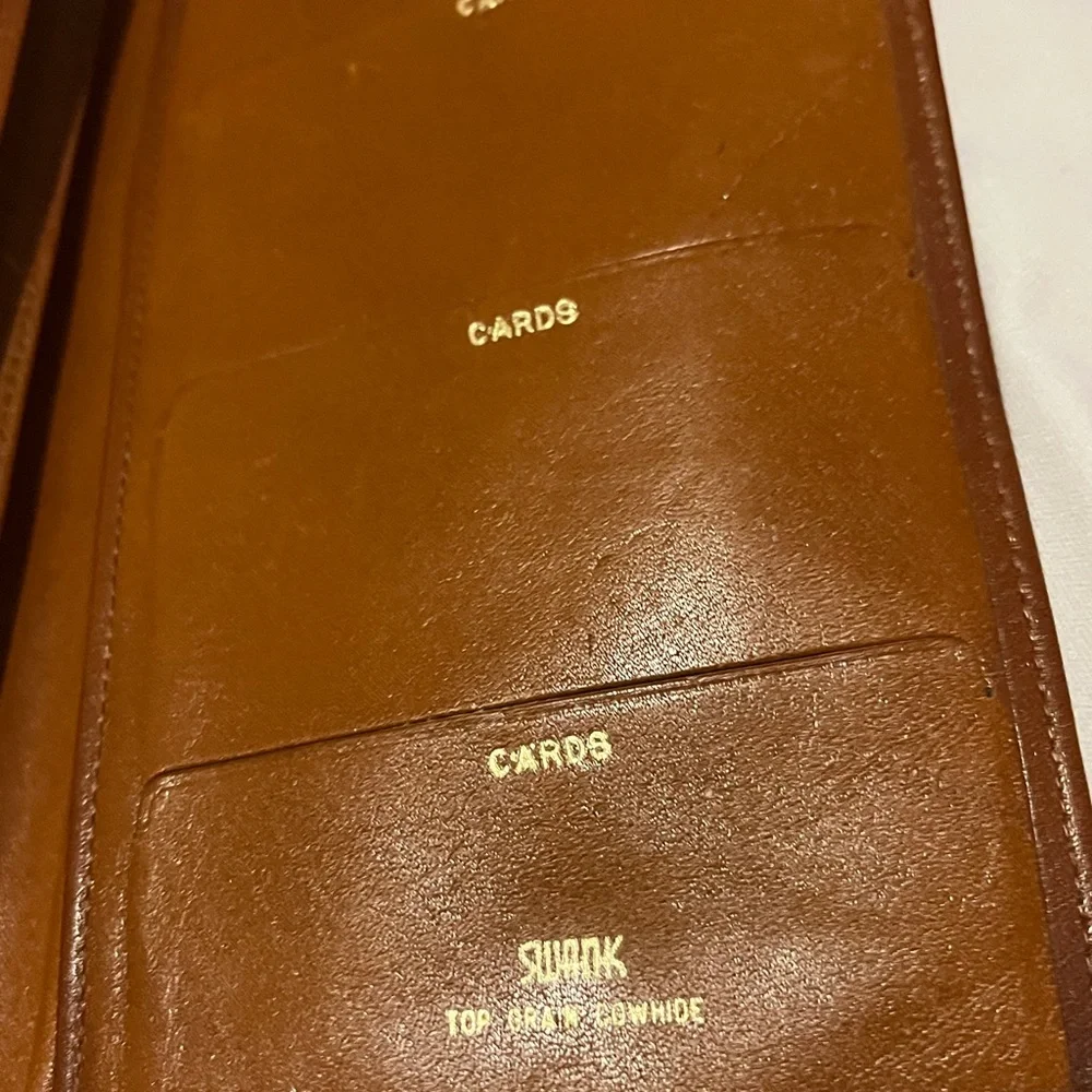 Swank Top Grain Cowhide Brown Leather Wallet